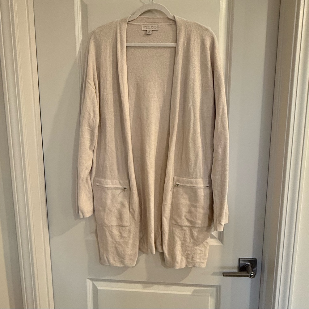Barefoot Dreams Cozychic Ultralite Cream Cardigan